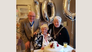 Residents celebrates 100th birthday at Whitley Bay care home